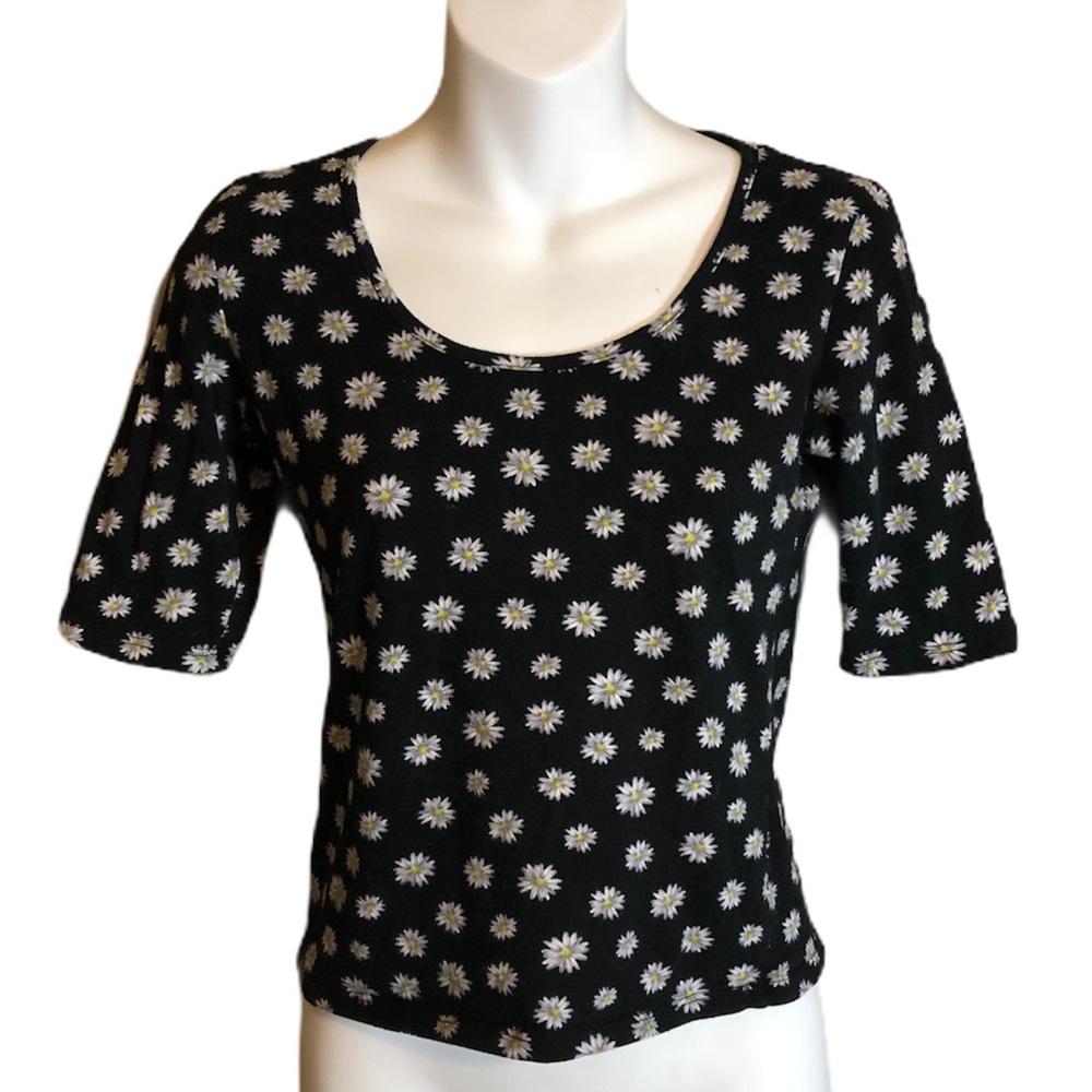 B Jewel Floral Print Shirt Size S/M